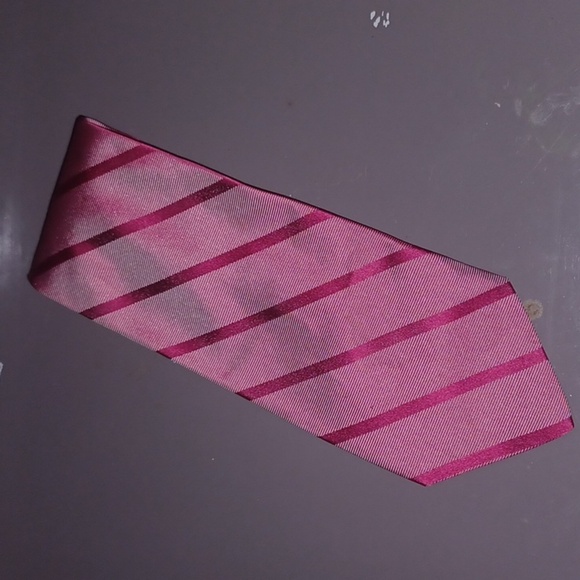 346 Brooks Brothers Luxe Pink Pure Silk Striped Tie, Woven in Italy - Picture 2 of 7